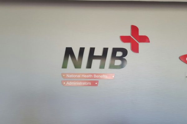 reception signage