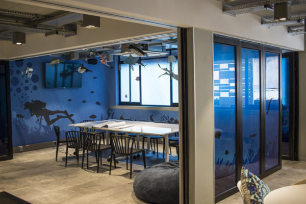 printed wallpaper and vinyl graphics