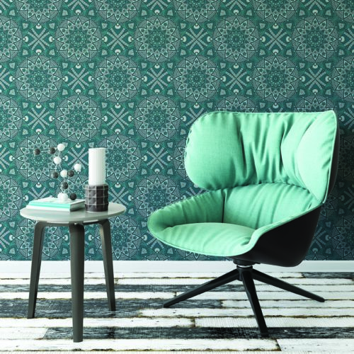 Ceramic lotus wallpaper