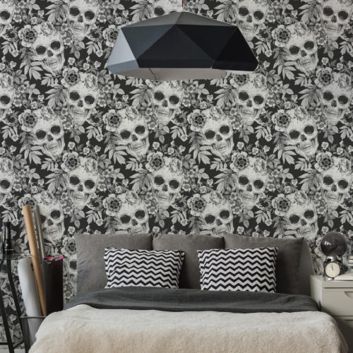 MariGoldSkullsBlack wallpaper