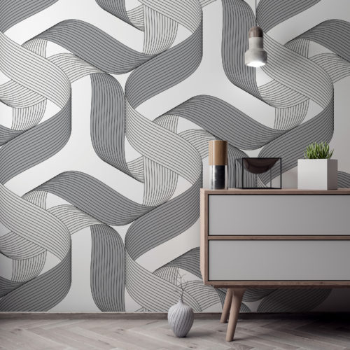 Rollercoaster ribbons wall art