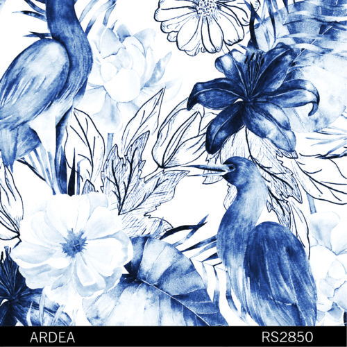 lilies and herons wallpaper